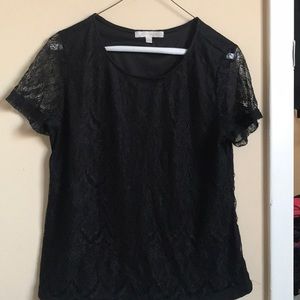 Black lace women’s top